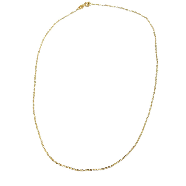 Collier Ras du Cou Or Jaune 18k Longueur-40 cm Poids - 0.97 Grs