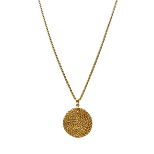 Collier Matinée en Or Jaune Maille Corde 18K