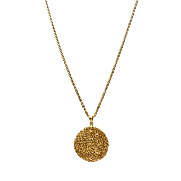 Collier Matinée en Or Jaune Maille Corde 18K