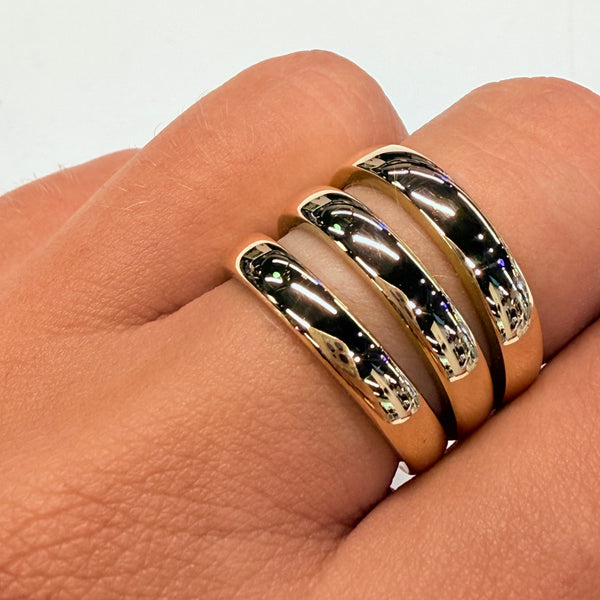 Bague en Or jaune 18K - Taille 53 - 19.48g