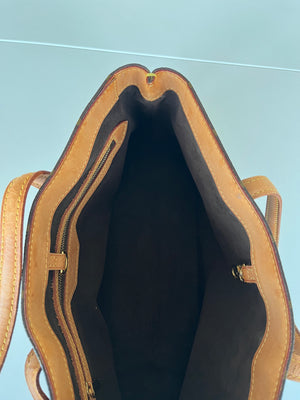 Sac à main Louis Vuitton Wilshire vintage en toile monogramme
