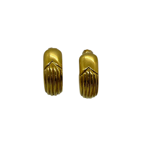 Créoles demi-or poussettes 18K 3.38 Grs
