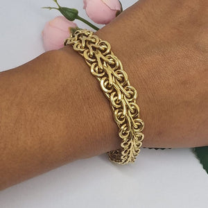 Bracelet Maillon Fantaisie en Or Jaune 18K - 14.21g