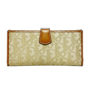 Portefeuille Christian Dior Beige & Marron