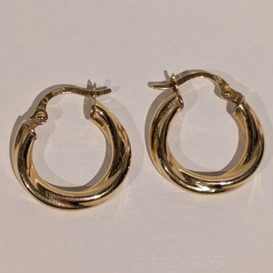 Boucles d'oreilles en or jaune 18K - 1.22 G