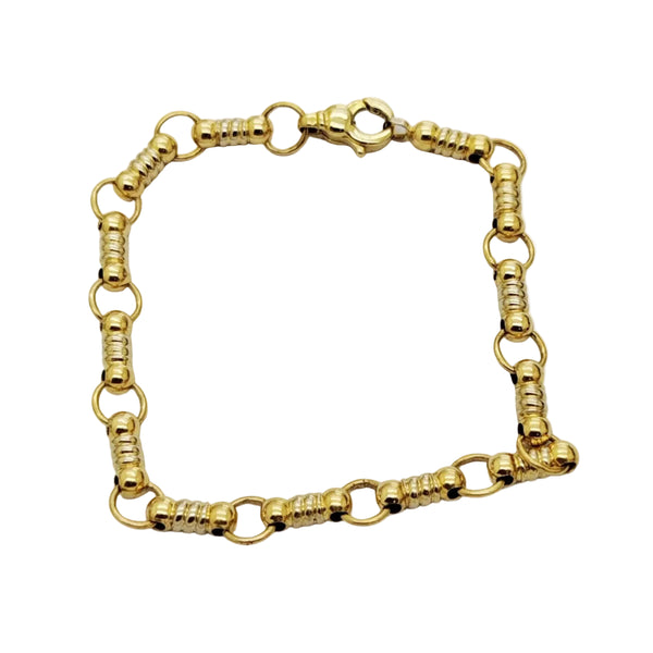 Bracelet en maille fantaisie en or jaune 18K - 12.85 Grs