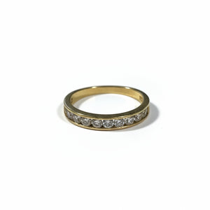 Superbe Bague Demi-Tour en Or jaune 18 K - Taille 55 - 2.2 G
