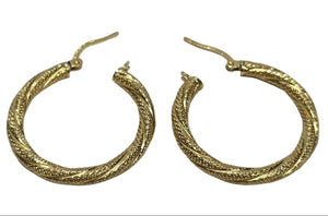 Créoles Or Jaune 18 carats avec fermoir cliquets