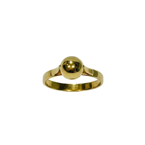Bague en Or Jaune Tête d'Aigle 18k