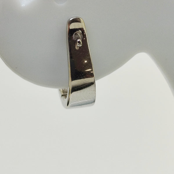 Boucles d'oreilles  en or blanc 18 carats Poids-5.66 Grs