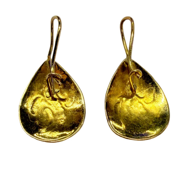 Boucles d'Oreilles Dormeuses en Or Jaune 18K