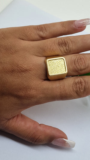 Bague Chevalière OR Jaune 750/1000 - Taille 61