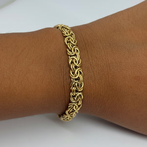 Bracelet maille royale en Or 18K - 11.60G - 19CM