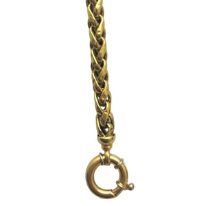 Bracelet Maillon Maille Palmier en Or Jaune 18K