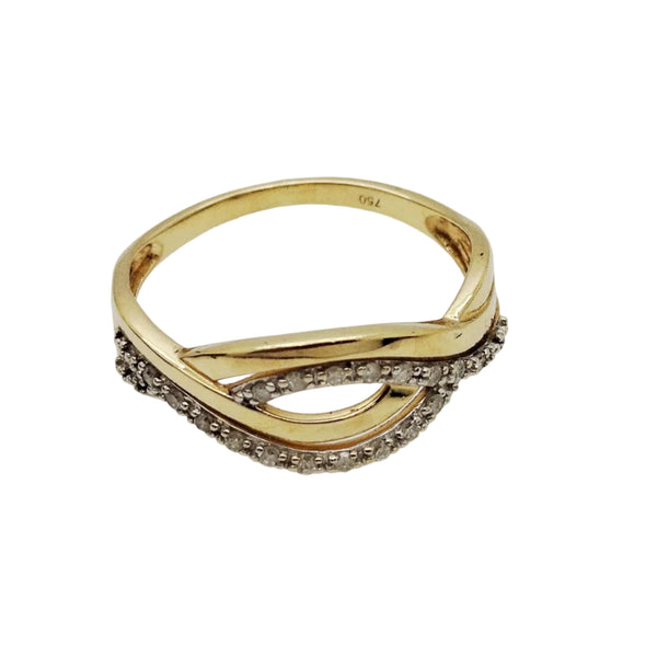 Bague en Or jaune 18K - Taille 55 - 2.33G