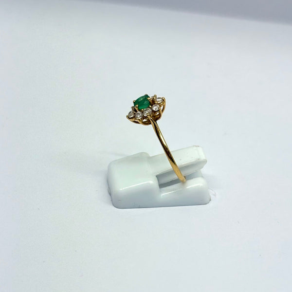 Bague Marquise en Or Jaune 18K