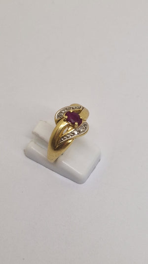 Bague en Or Jaune 18K Taille-57