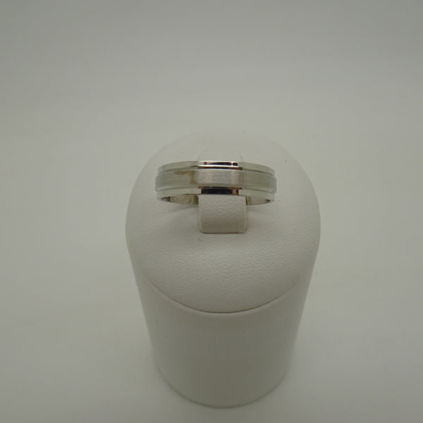 Bague Alliance en Or Blanc 18 K - Taille 56