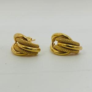 Boucles d'oreilles demi créoles en or
