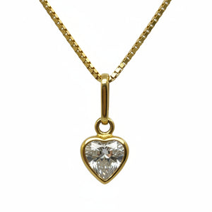 Collier Princesse en Or Jaune avec oxyde de zirconium