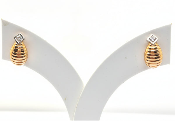 Boucles d'oreilles en or jaune 18k - 1.40 G