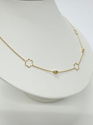 Collier Ras du Cou Or Jaune 18k Forçat Lg 46cm