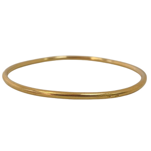 Bracelet Jonc en Or Jaune 18 Carats - Poinçon Tête d'Aigle