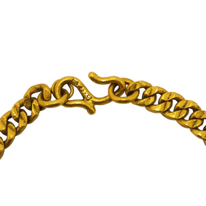 Bracelet Gourmette Or Jaune 24K