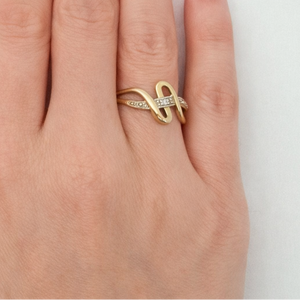 Bagues fantaisie en or jaune 18k -  2.3 G