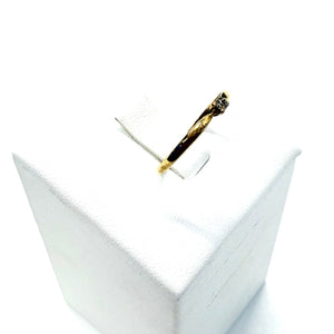Solitaire en or jaune 18k Taille-55