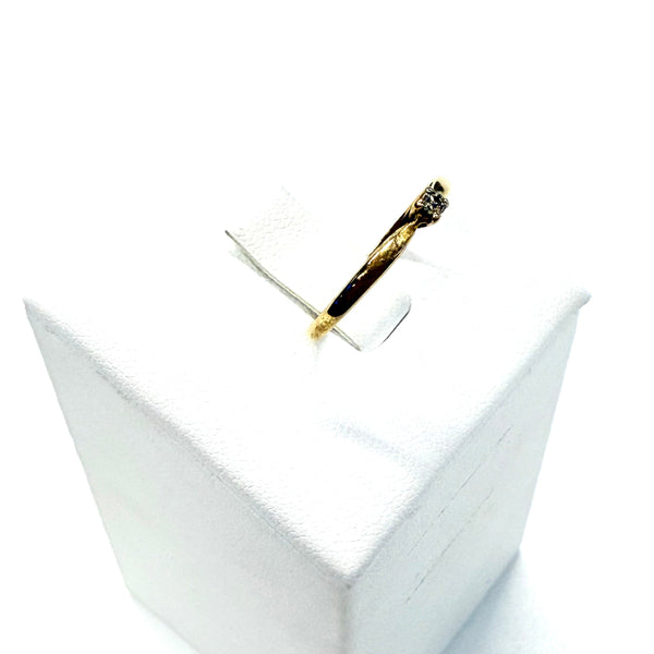 Solitaire en or jaune 18k Taille-55