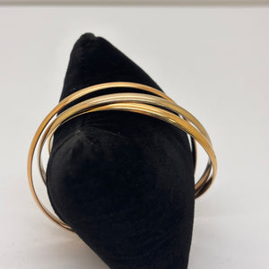Bracelet jonc en Or Jaune, Or Blanc, Or Rose 18 Carats  ,Poids -37.74 Grs