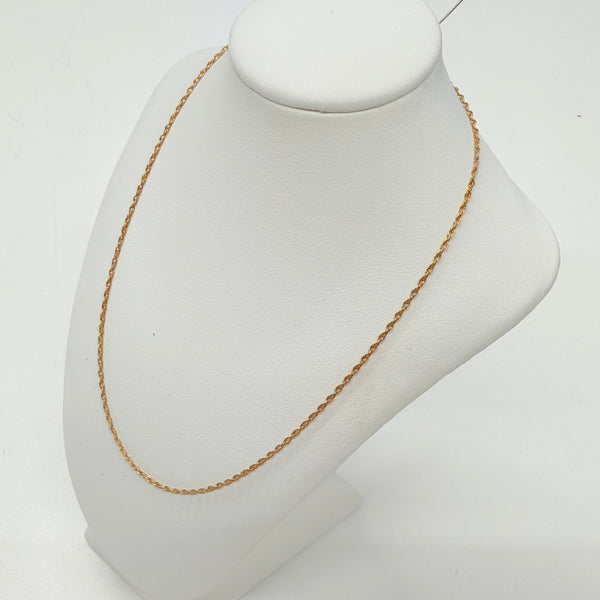 Collier Chaîne Torsadé Or Jaune 18k