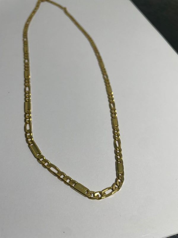 Collier en or jaune figaro 18K 22.8 Grs