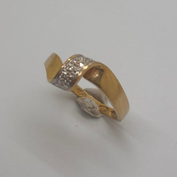 Bague en Or jaune 18K - Taille 49