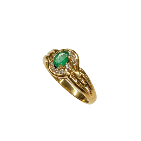 Bague Or Jaune Diamant 18k - 1.87Grs - T53