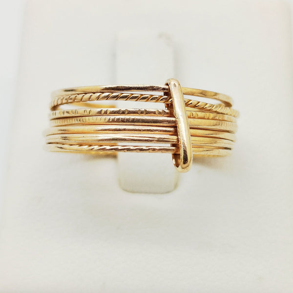 Bagues Semainier Or Jaune 18 Carats Taille 53