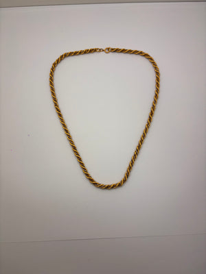 Collier Princesse 18 carats, en or jaune et blanc