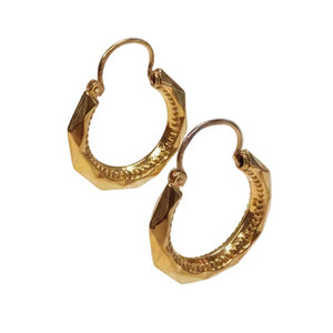 Boucles d'Oreilles Créoles en Or Jaune 18k - 1.70Grs