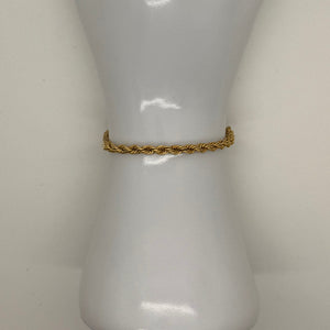 Bracelet Identité en Or Jaune 18K - 3.30g