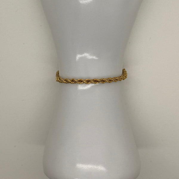 Bracelet Identité en Or Jaune 18K - 3.30g