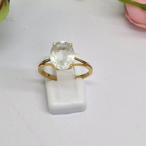 Solitaire en Or jaune 18K Taille-56