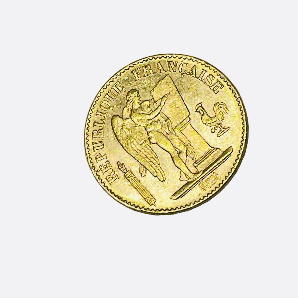 Pièce  en Or Jaune 20k - Napoléon Génie 1895- 6.45 Grs