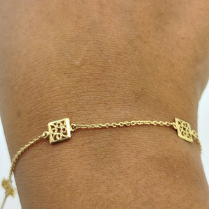 Bracelet maillon en or jaune 18K 1.86 Grs