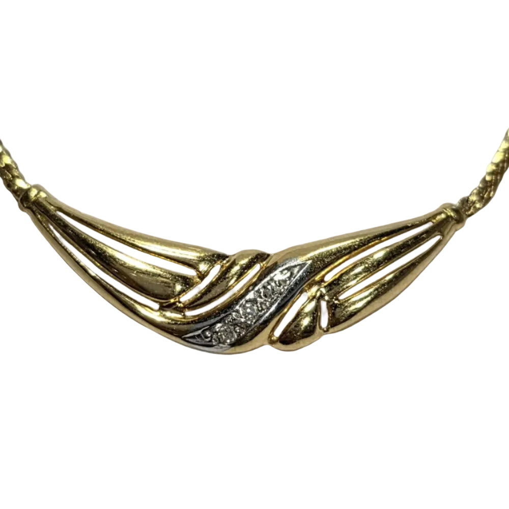 Collier Princesse Or Jaune 18K Diamants