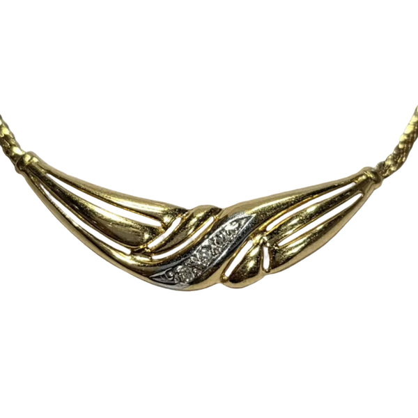 Collier Princesse Or Jaune 18K Diamants