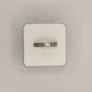 Bague Alliance Diamantée en Or Blanc 18K