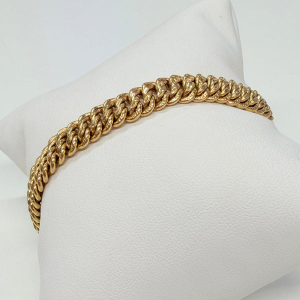 Bracelet Maille Américaine Or Jaune 18k