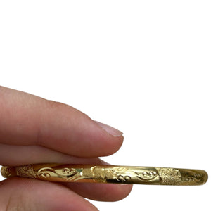 Bracelet Jonc rigide en or jaune 18K - 7.49 Grs