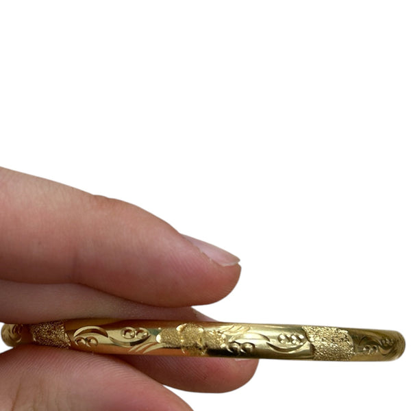 Bracelet Jonc rigide en or jaune 18K - 7.49 Grs